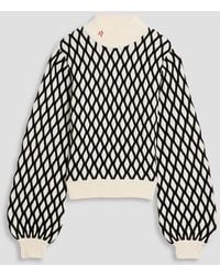 Perfect Moment - Pullover "carving air" aus jacquard-strick aus einer woll-kaschmirmischung - Lyst