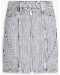 IRO - Denim Mini Skirt - Lyst