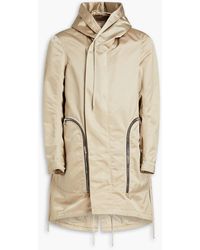 Rick Owens - Leather-trimmed Shell Parka - Lyst