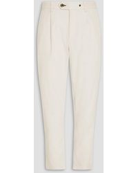 Rag & Bone - Pleated Cotton-blend Twill Chinos - Lyst