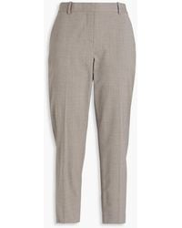Theory - Treeca 2 Cropped Wool-blend Slim-leg Pants - Lyst