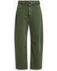 Rag & Bone - Hoch sitzende barrel-jeans "charlie" mit gürtel - Lyst