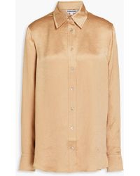 Solid & Striped - The Oxford Crinkled-satin Shirt - Lyst