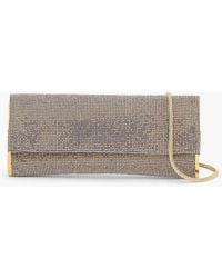Benedetta Bruzziches - Kate Crystal-Embellished Silk-Satin Clutch - Lyst