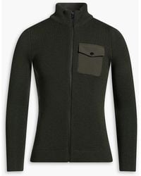 Slowear - Ribbed Wool-Blend Cardigan - Lyst