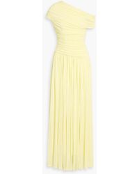 Jonathan Simkhai - Rhiannon One-Shoulder Ruched Jersey Maxi Dress - Lyst