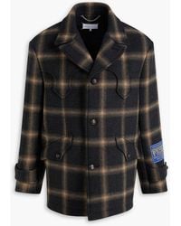 Maison Margiela - Pendleton Checked Wool Peacoat - Lyst