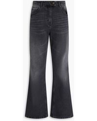 Courreges - Faded High-Rise Flared Jeans - Lyst