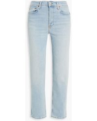 RE/DONE - 70s Faded Mid-rise Straight-leg Jeans - Lyst