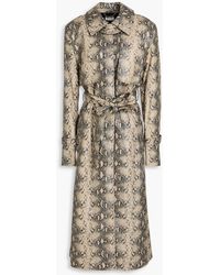 Jonathan Simkhai - Snake-effect Trench Coat - Lyst