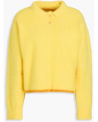 Jacquemus - Neve Brushed Stretch-knit Polo Sweater - Lyst