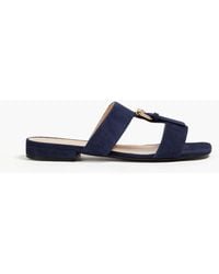 Sergio Rossi - Buckled Suede Sandals - Lyst