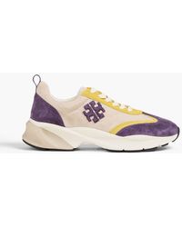 Tory Burch - Good Luck Suede Sneakers - Lyst