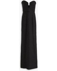 Rebecca Vallance - Last Dance Strapless Crystal-embellished Mesh Gown - Lyst