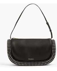 JW Anderson - Bumper schultertasche aus leder mit kristallverzierung - Lyst