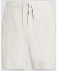 Officine Generale - Lyocell, Linen And Cotton-Blend Twill Shorts - Lyst