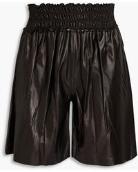 Rag & Bone - Callie Shirred Leather Shorts - Lyst