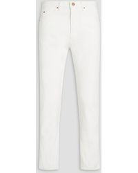 Aspesi Slim-fit Distressed Denim Jeans - White