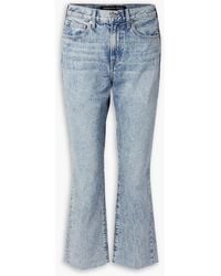 Veronica Beard - Carly Cropped High-rise Flared Jeans - Lyst