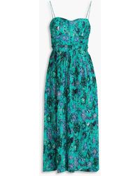 Ulla Johnson - Jessie Printed Cotton-poplin Midi Dress - Lyst