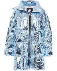 Ienki Ienki Pyramide Oversized Quilted Shell Hooded Down Coat Light Blue