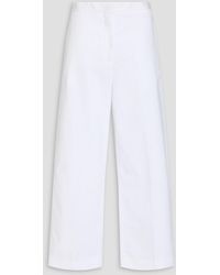 Fabiana Filippi - Cotton-Poplin Wide-Leg Pants - Lyst