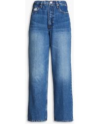 FRAME - Le pixie hoch sitzende jeans mit weitem bein - Lyst