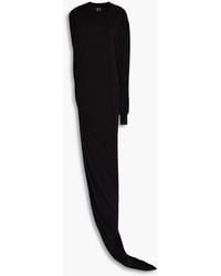 Rick Owens - One-sleeve Twisted Cotton-jersey Maxi Dress - Lyst