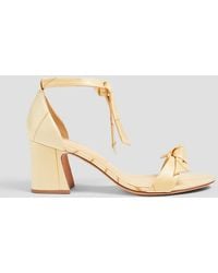 Alexandre Birman - Clarita Curve 60 Bow-detailed Printed Faux Leather Sandals - Lyst
