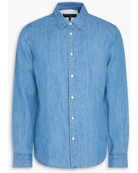 Rag & Bone - Finch Cotton And Linen-Blend Chambray Shirt - Lyst
