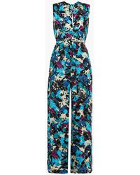 Womens Clothing Jumpsuits and rompers Playsuits M Missoni Knotted Printed Cotton-jersey Playsuit in Green 