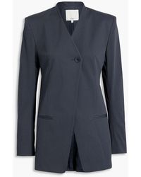 Tibi - Double-breasted Cotton-blend Twill Blazer - Lyst
