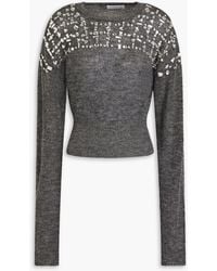 16Arlington - Endora Crystal-embellished Knitted Sweater - Lyst