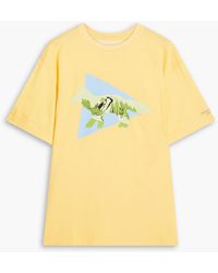 Maison Kitsuné - T-shirt aus baumwoll-jersey mit print - Lyst