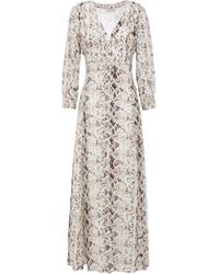 nicholas red blossom maxi
