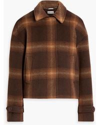 Jonathan Simkhai - Colby Checked Wool-Blend Felt Jacket - Lyst