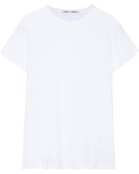 Proenza Schouler Slub Cotton-jersey T-shirt White