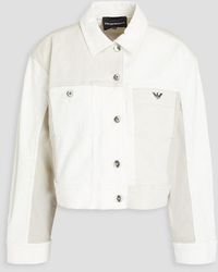 Emporio Armani - Jacke aus einer baumwollmischung - Lyst