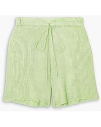 Calle Del Mar - Ribbed-knit Shorts - Lyst