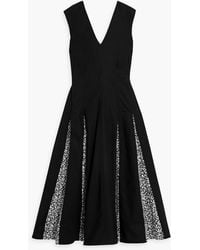 10 Crosby Derek Lam - Ella Pleated Printed Cotton-poplin Midi Dress - Lyst