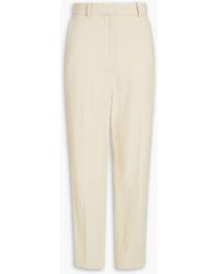 TOTEME - Cropped Twill Tapered Pants - Lyst