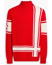 Perfect Moment - Rollkragenpullover "suisse" aus merinowolle mit intarsienmuster - Lyst