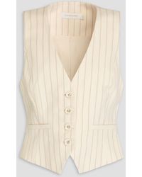 Zimmermann - Pinstriped Twill Vest - Lyst