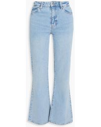 FRAME - The Pixie Arrow Faded High-Rise Bootcut Jeans - Lyst