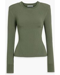 Veronica Beard - Acara Ribbed-Knit Top - Lyst