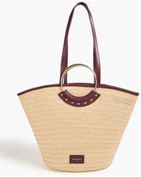 Claudie Pierlot - Leather-trimmed Paper Tote - Lyst