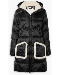 Bogner - Quilted Satin-twill Hooded Down Coat - Lyst
