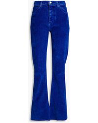 Marni - Flocked High-rise Flared Jeans - Lyst