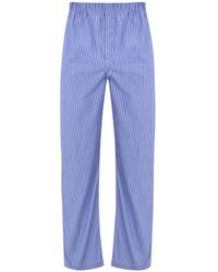 Turnbull & Asser Sky Blue Stripe Modern Pyjama Trousers