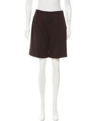 pierna de de Carven Lyst cortos Pantalones ancha W Etiquetas lana E5wTxq